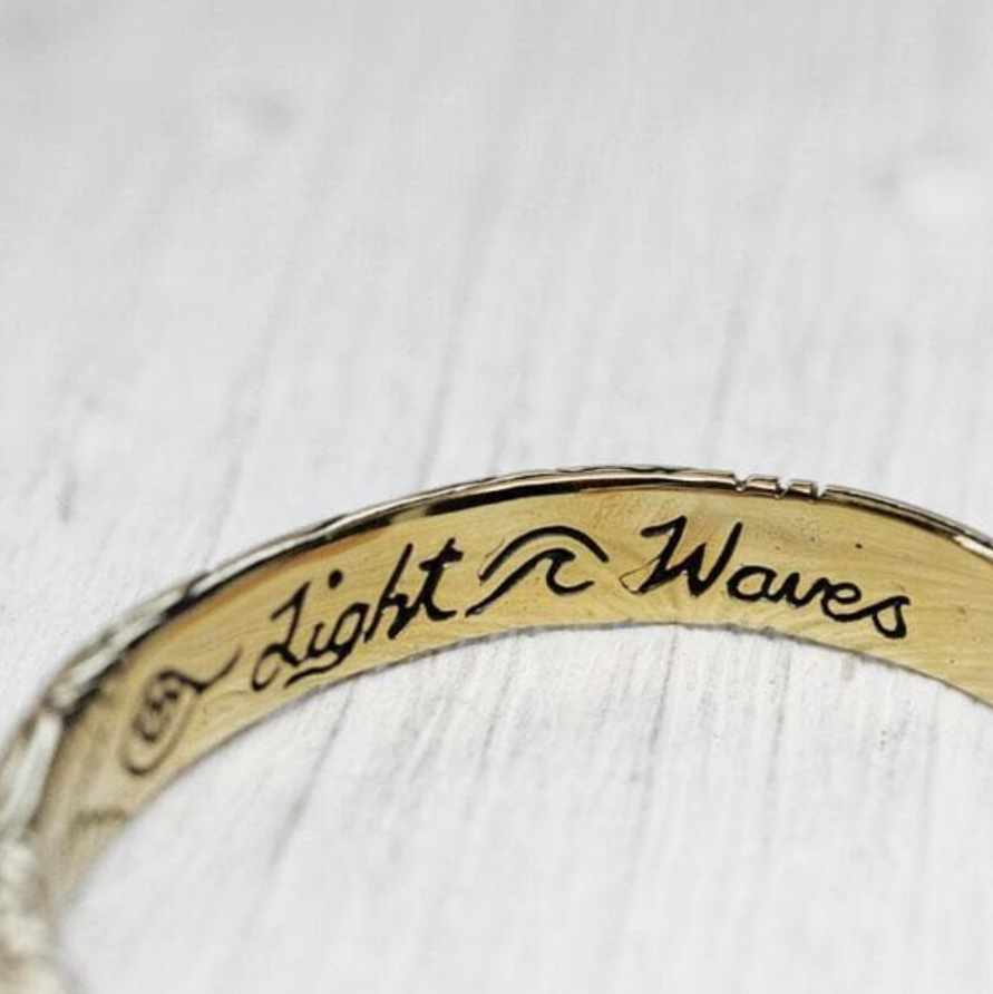 •LIGHT WAVES• unisex brass cuff