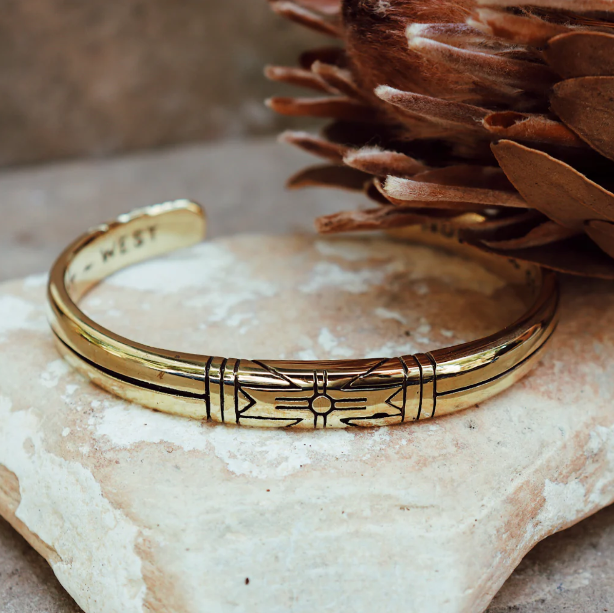 •MEDICINE WHEEL• unisex brass cuff