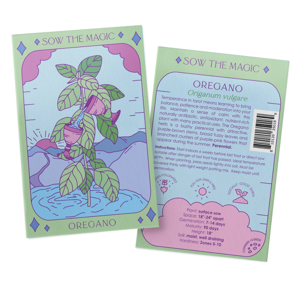 •SEEDS - HERBS & GREENS• tarot inspired garden (various options)