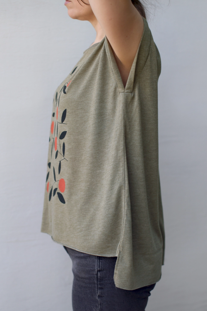 •CITRUS SEASON• viscose blend muscle tee