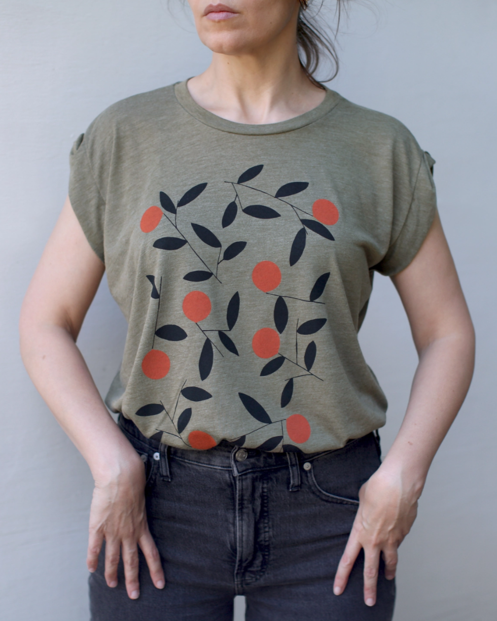 •CITRUS SEASON• viscose blend muscle tee