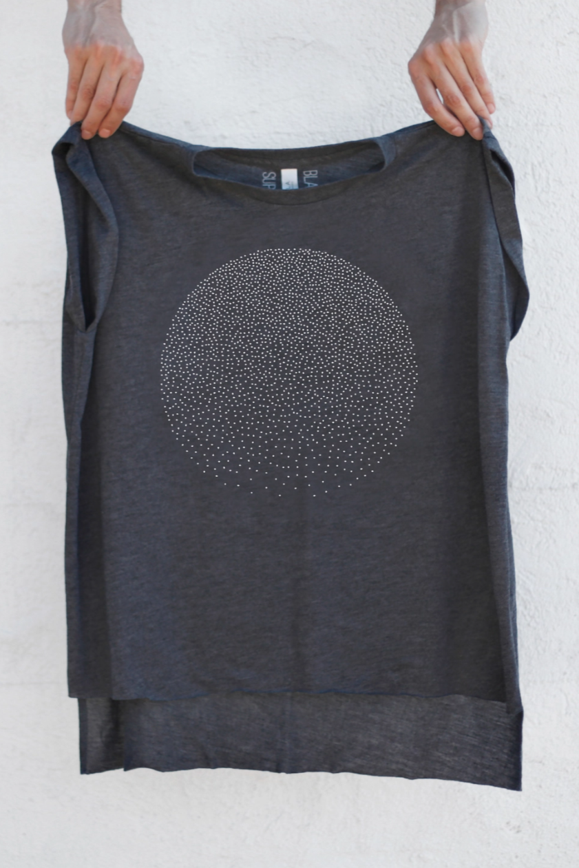 •FULL MOON• viscose blend muscle tee (USA)