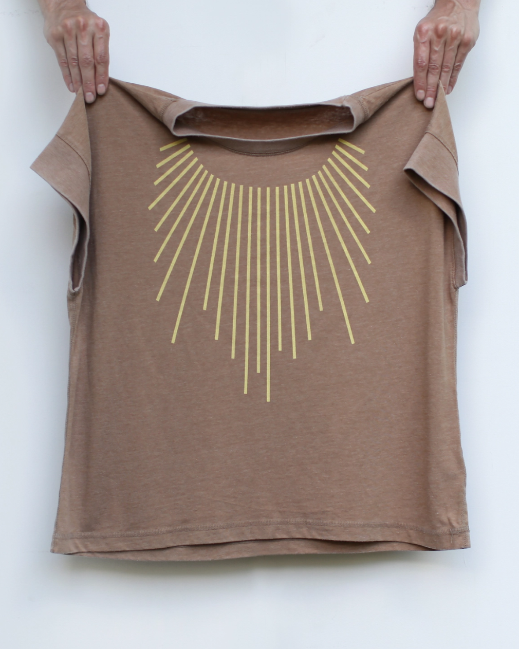•SUN COLLAR• cotton blend boxy tee