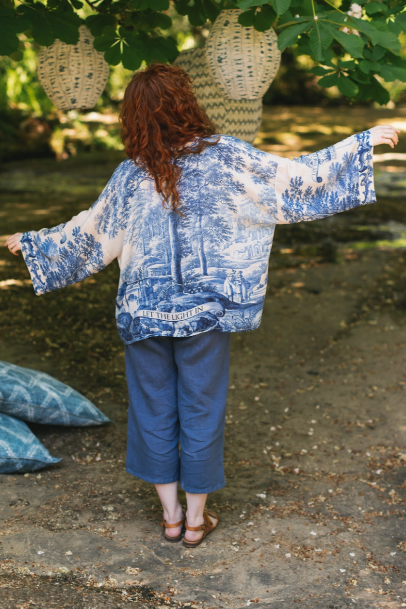 •LET THE LIGHT IN• cropped bamboo cardigan