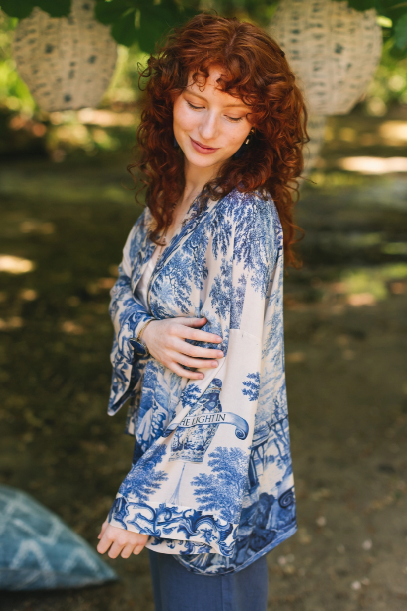 •LET THE LIGHT IN• cropped bamboo cardigan