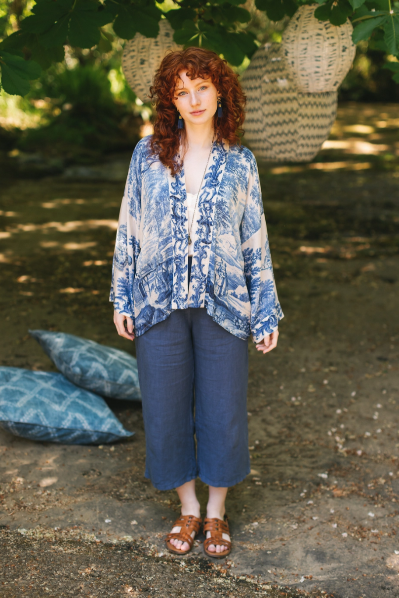 •LET THE LIGHT IN• cropped bamboo cardigan