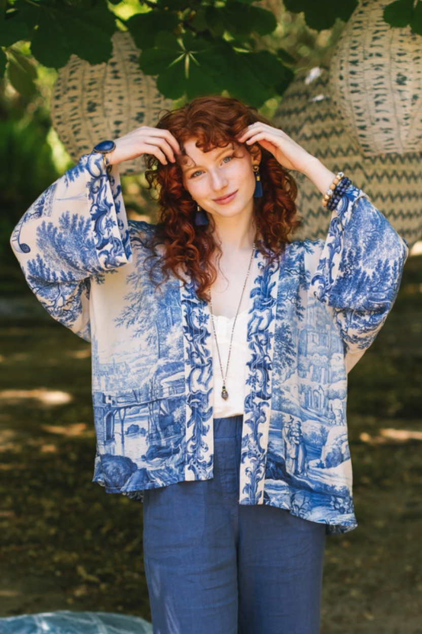 •LET THE LIGHT IN• cropped bamboo cardigan