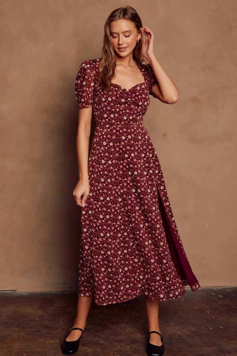 •DARLA• sweetheart midi dress