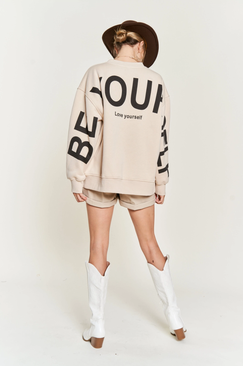 •LOVE YOURSELF• luxe comfy sweatshirt
