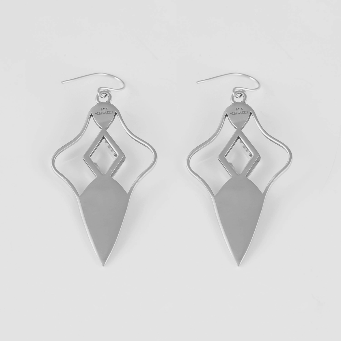 •MIND'S EYE• quartz + silver dangle earrings