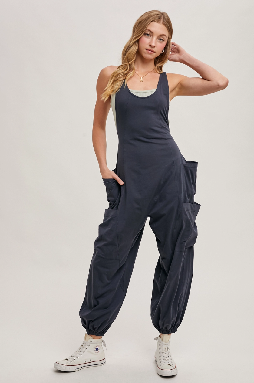 •ROWAN• cotton blend jumpsuit