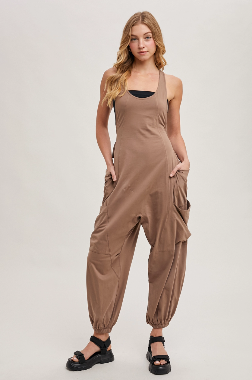 •ROWAN• cotton blend jumpsuit
