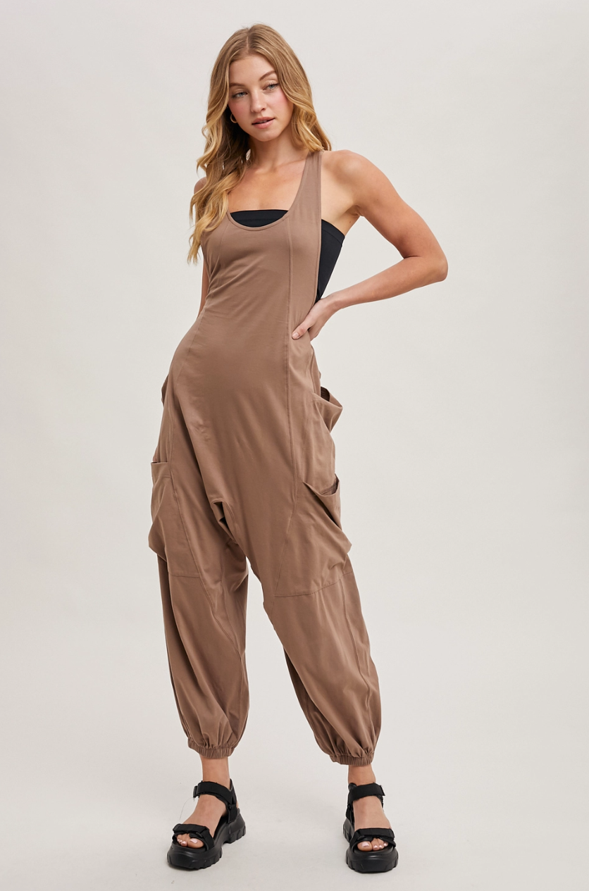 •ROWAN• cotton blend jumpsuit