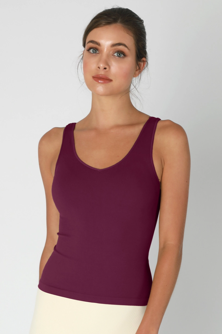 •RIBBED REVERSIBLE• tank top