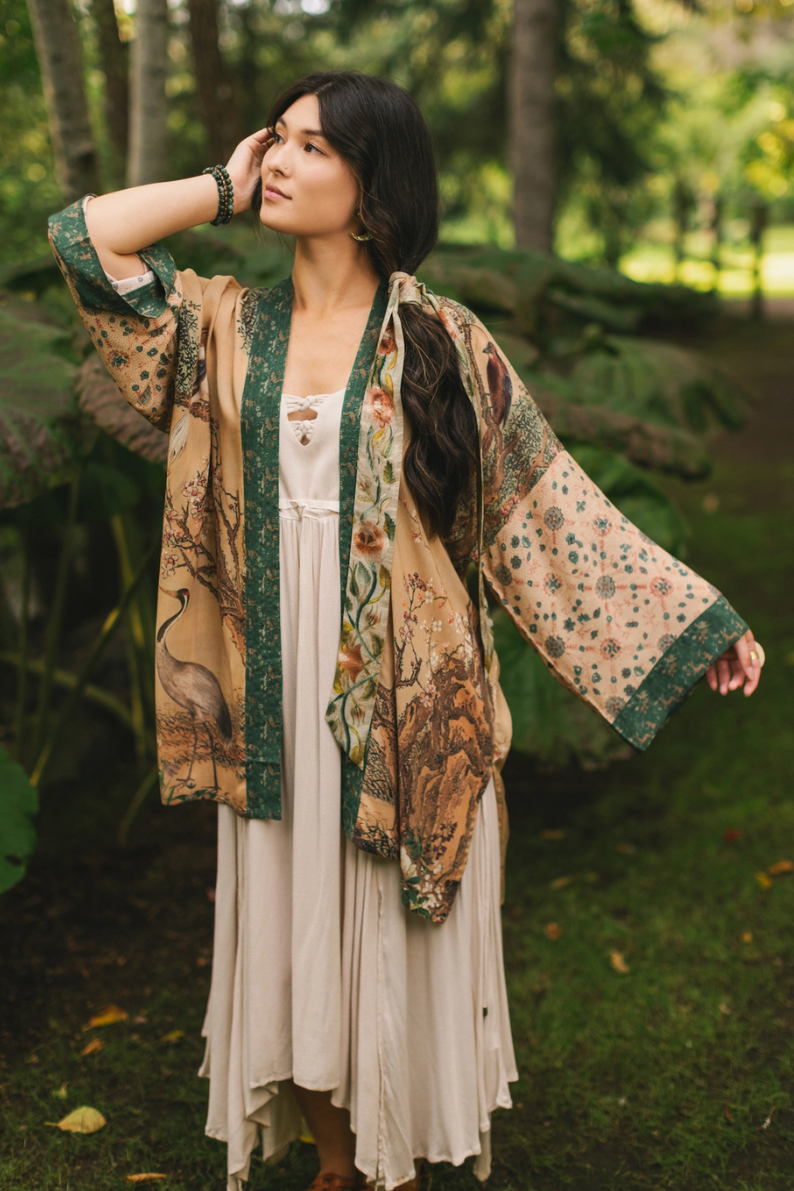 •FABLE• bamboo cardigan with tie