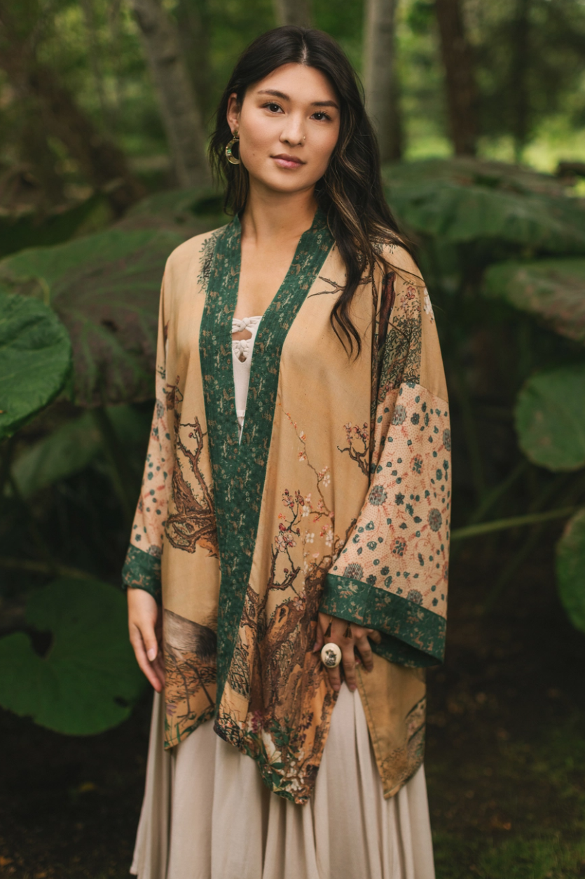 •FABLE• bamboo cardigan with tie