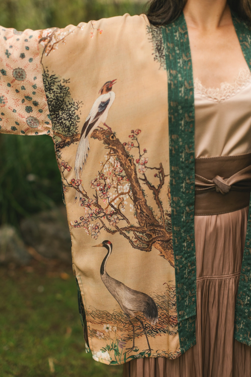 •FABLE• bamboo cardigan with tie