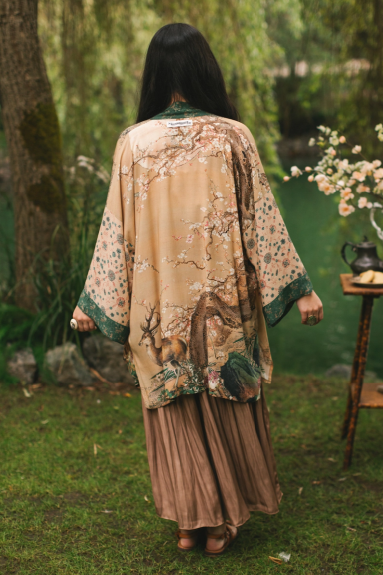 •FABLE• bamboo cardigan with tie