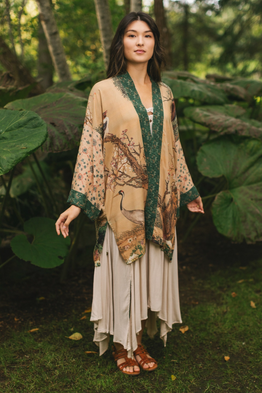 •FABLE• bamboo cardigan with tie
