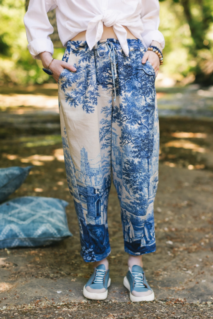 •LET THE LIGHT IN• linen/bamboo pants
