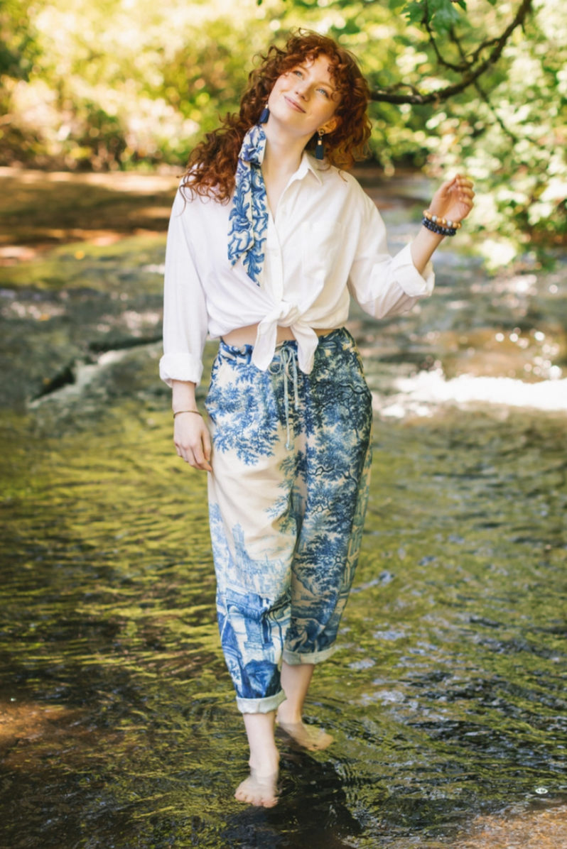 •LET THE LIGHT IN• linen/bamboo pants