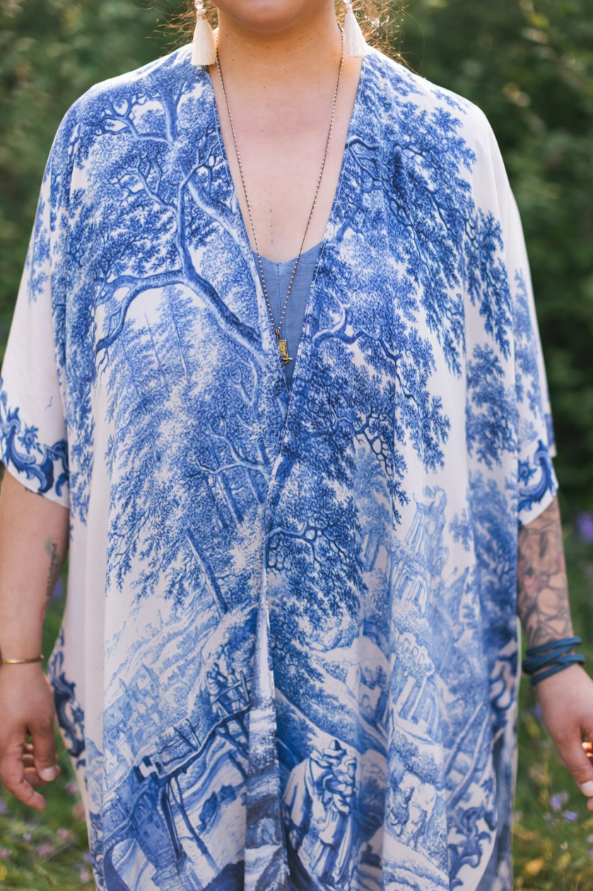 •LET THE LIGHT IN• ruana style bamboo cardigan