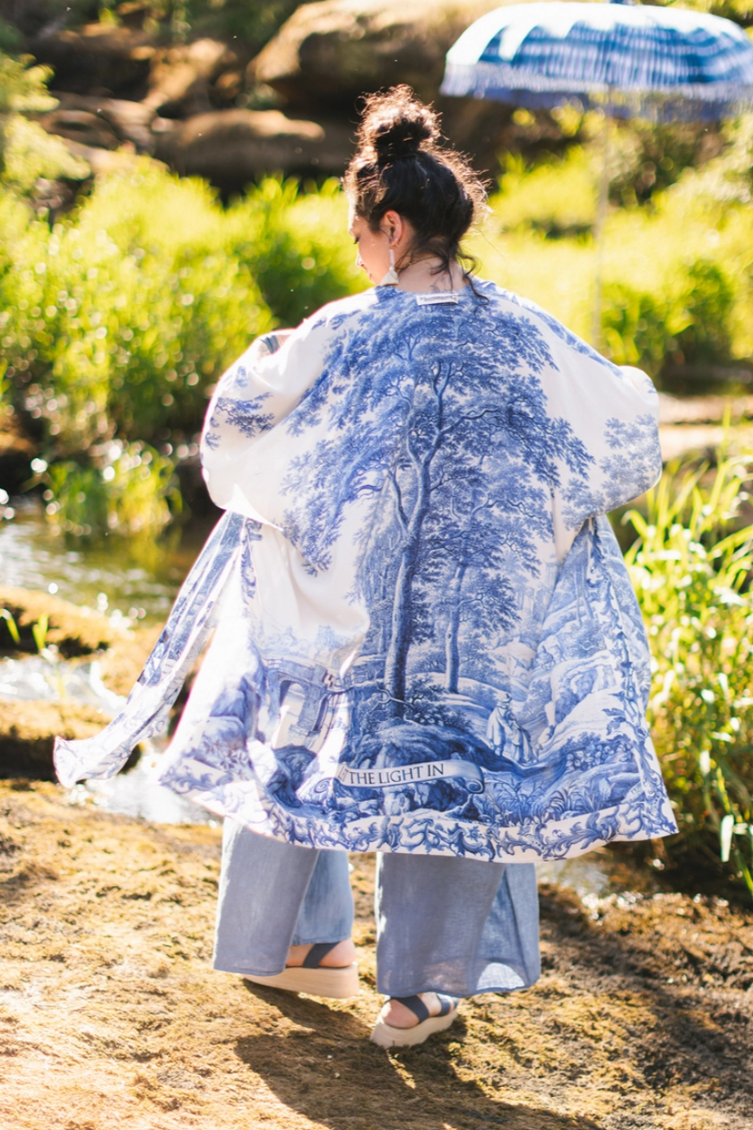 •LET THE LIGHT IN• ruana style bamboo cardigan