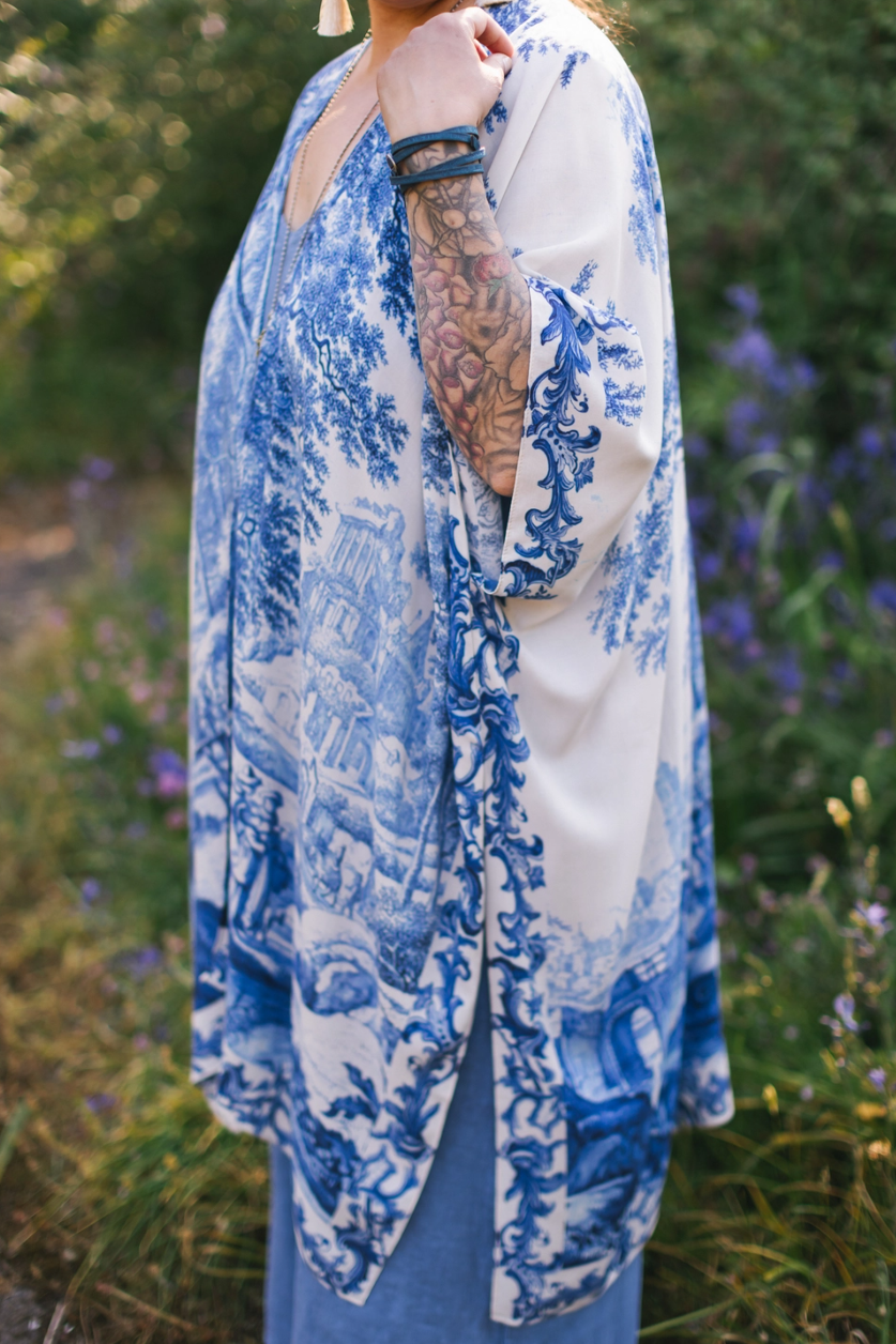•LET THE LIGHT IN• ruana style bamboo cardigan