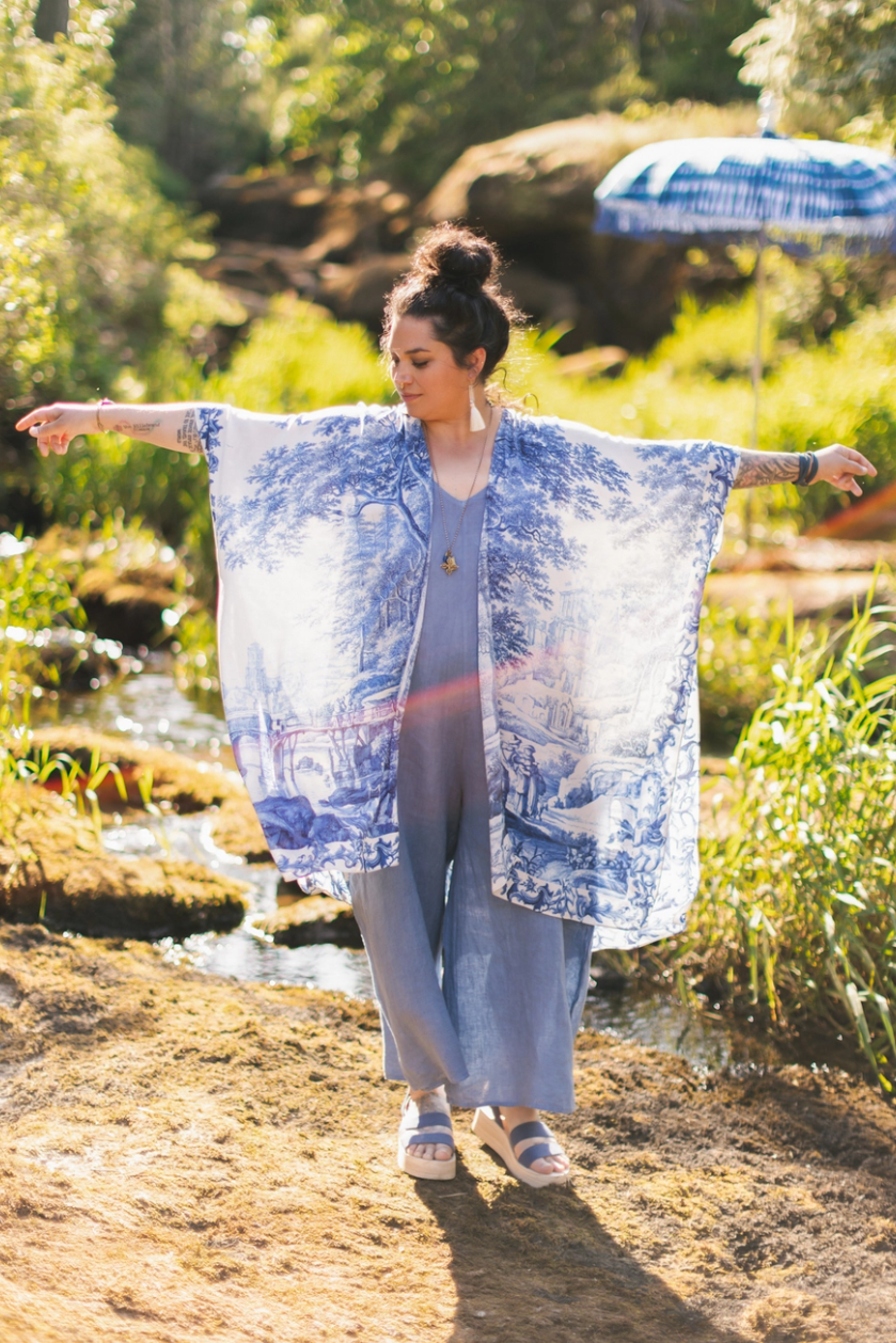 •LET THE LIGHT IN• ruana style bamboo cardigan