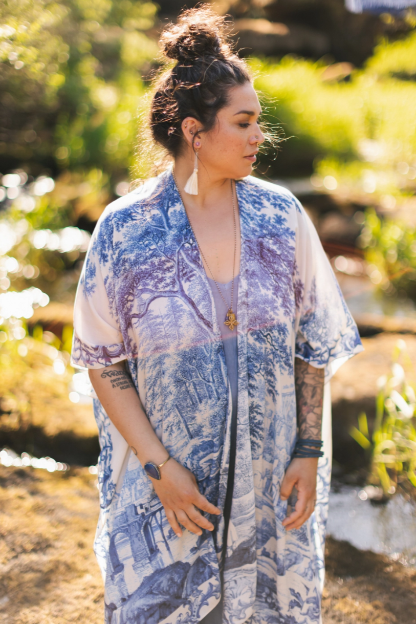 •LET THE LIGHT IN• ruana style bamboo cardigan