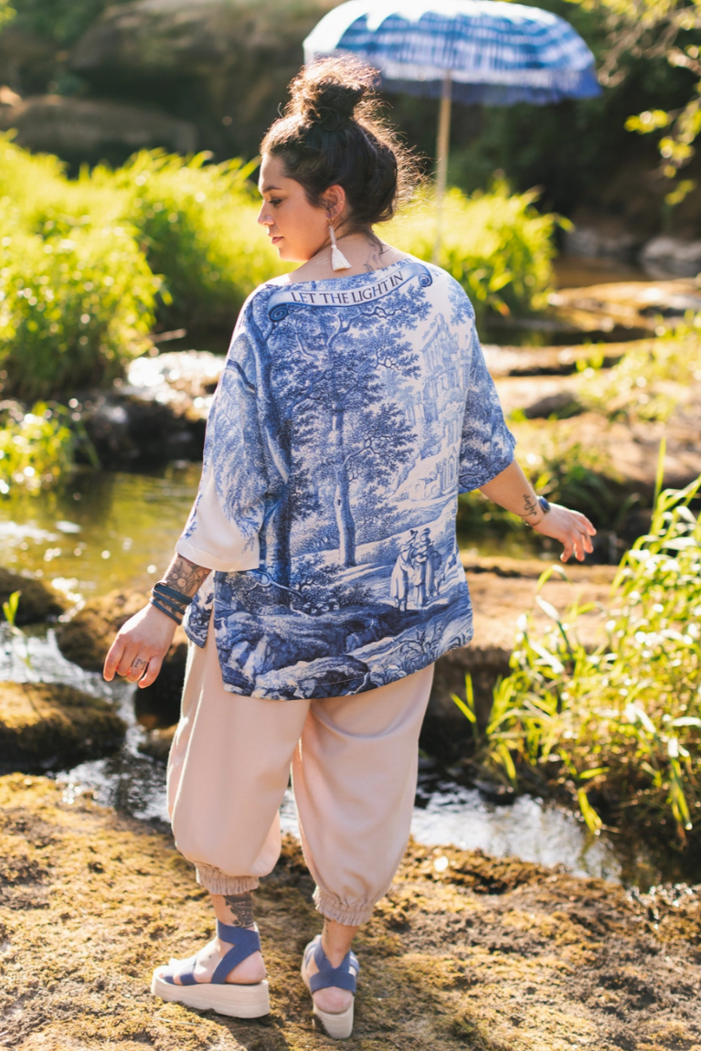•LET THE LIGHT IN• bamboo tunic tee