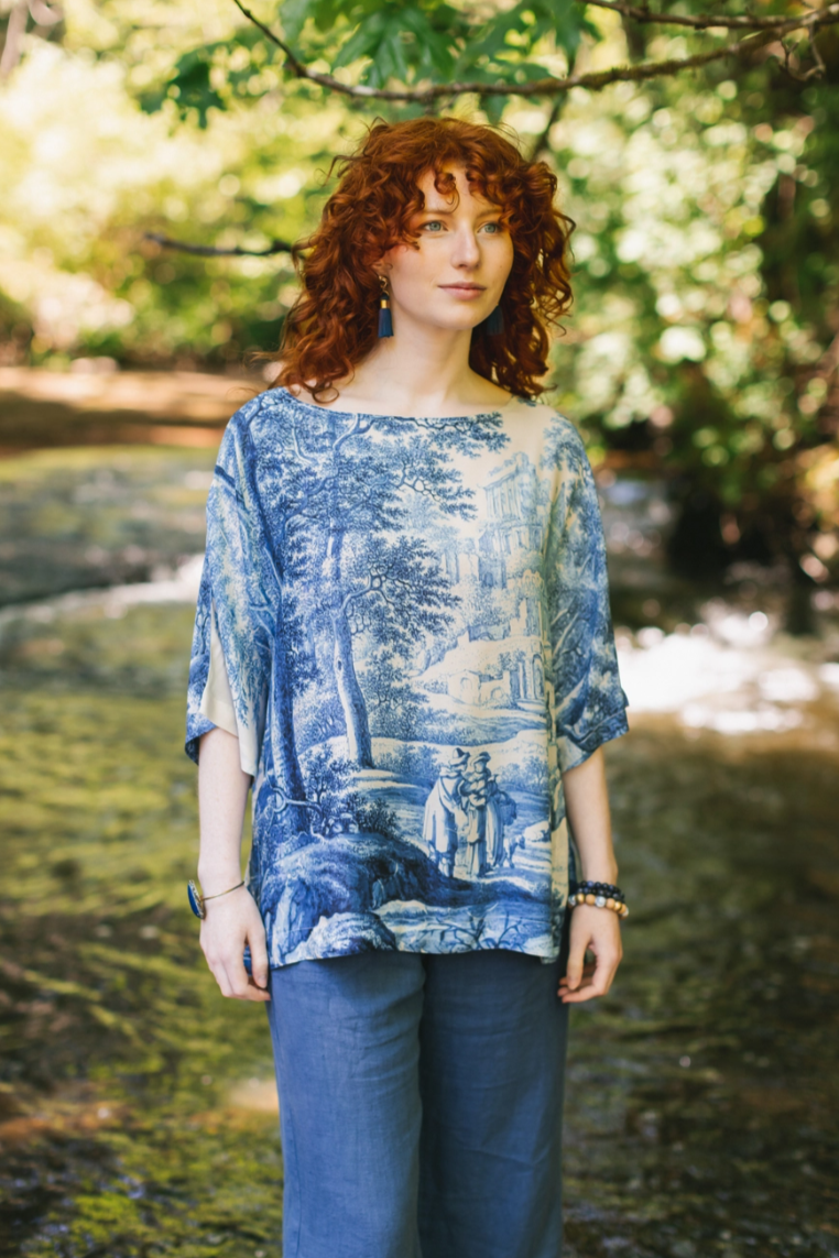 •LET THE LIGHT IN• bamboo tunic tee