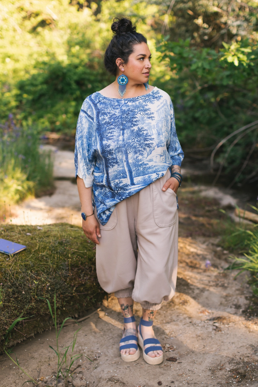 •LET THE LIGHT IN• bamboo tunic tee