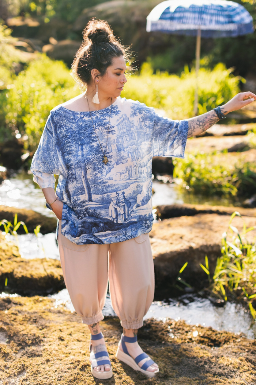 •LET THE LIGHT IN• bamboo tunic tee