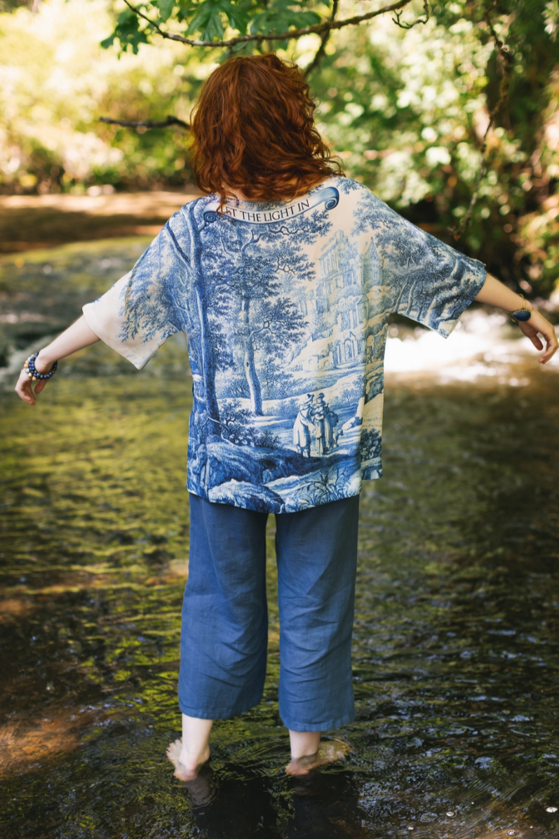 •LET THE LIGHT IN• bamboo tunic tee