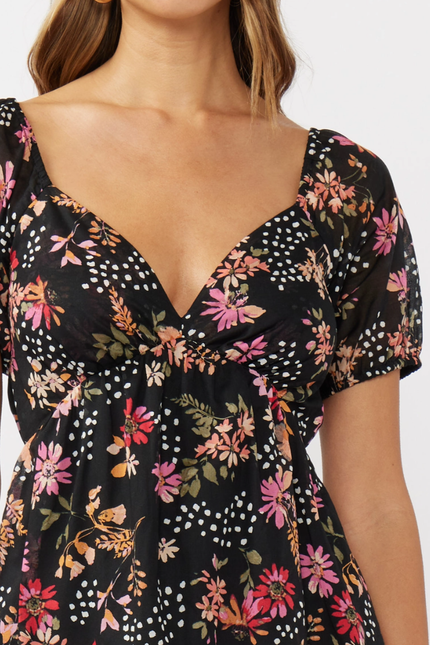 •BRIANNA• cotton sweetheart mini dress