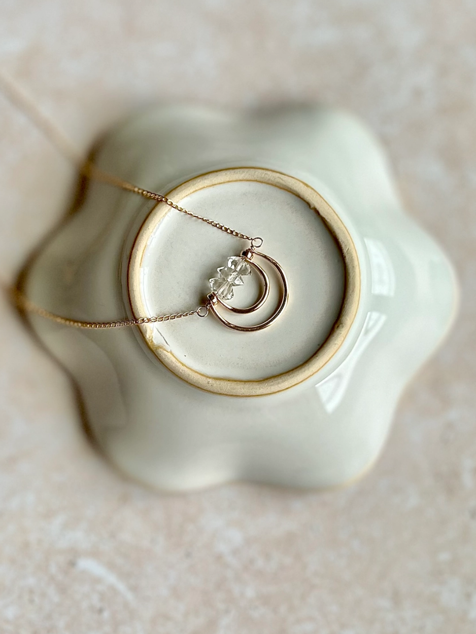 •AURORA• herkimer + gold necklace (various lengths)