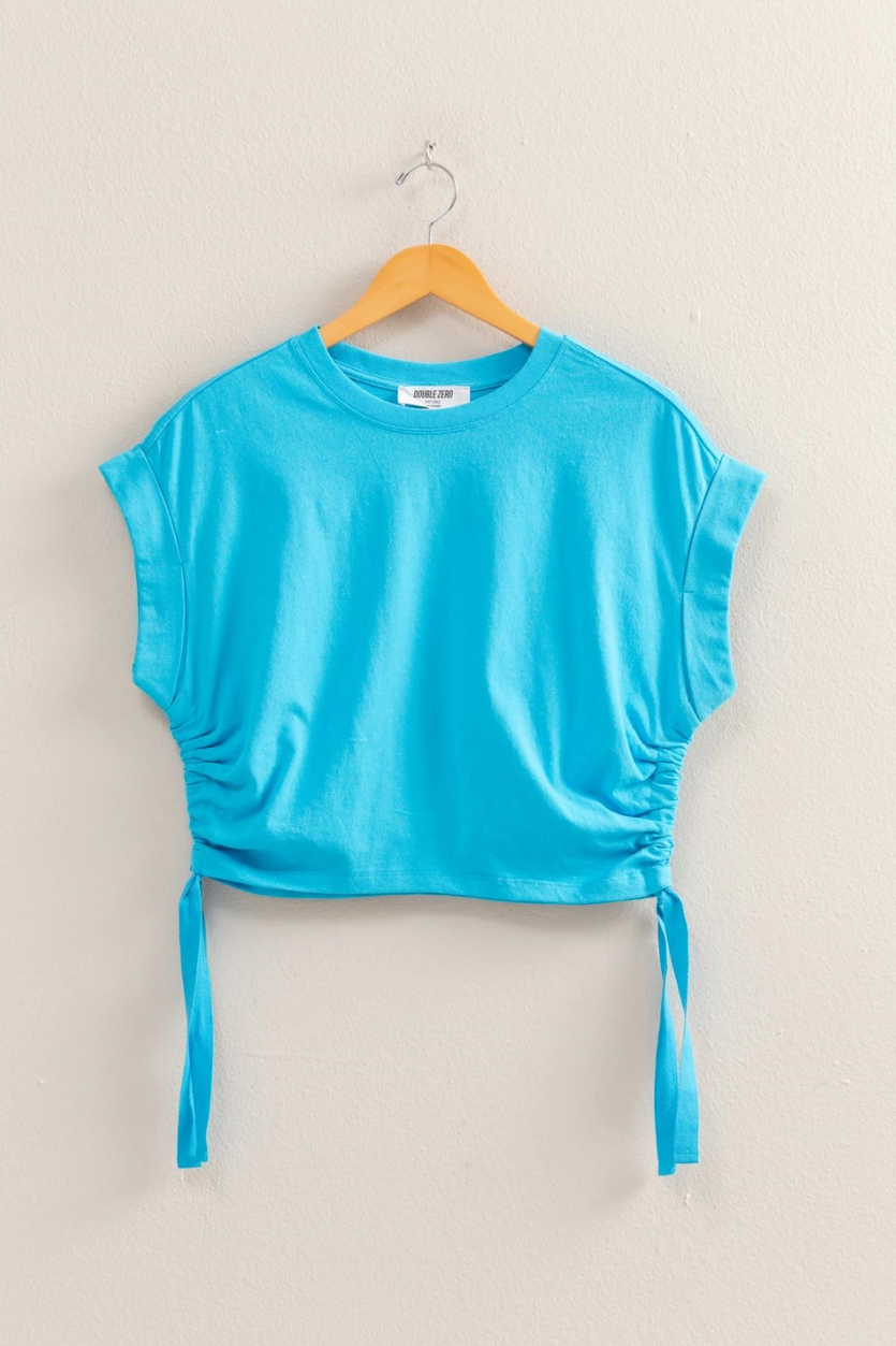 •AVERY• cinched sides cropped top