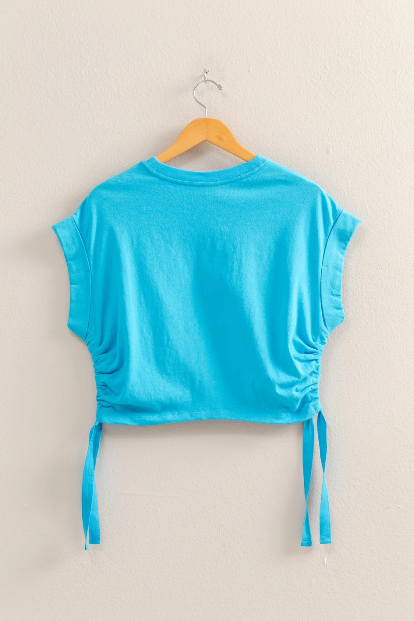 •AVERY• cinched sides cropped top