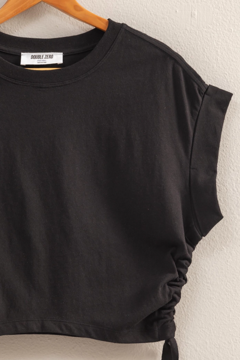•AVERY• cinched sides cropped top
