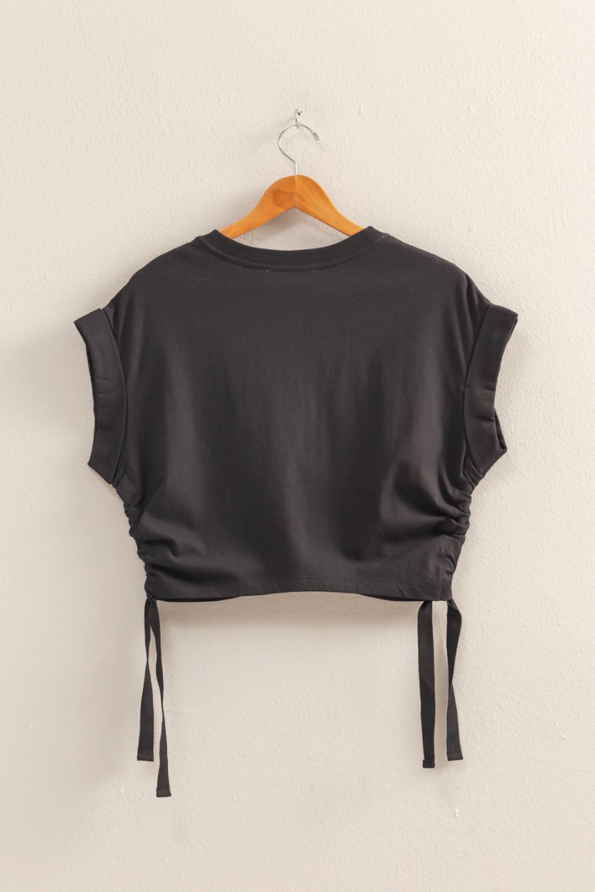 •AVERY• cinched sides cropped top