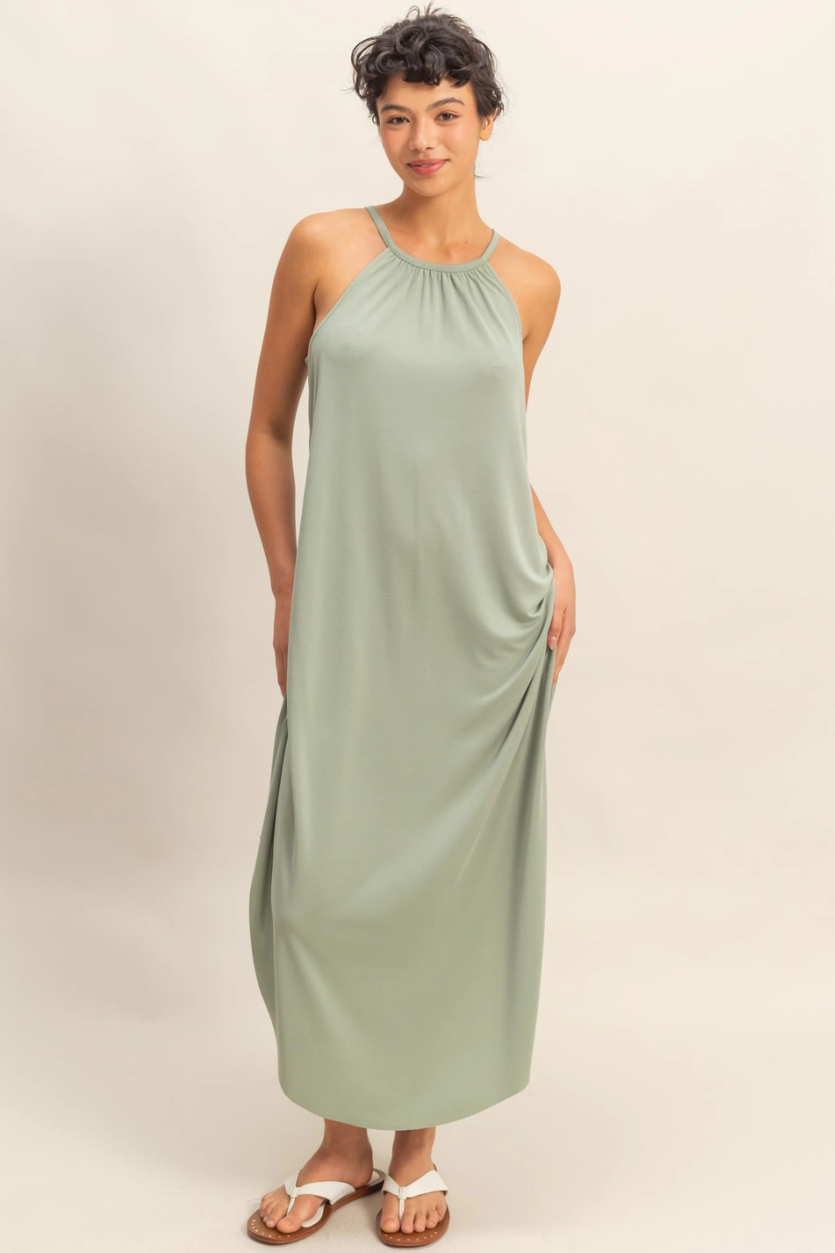 •UNA• modal blend midi dress