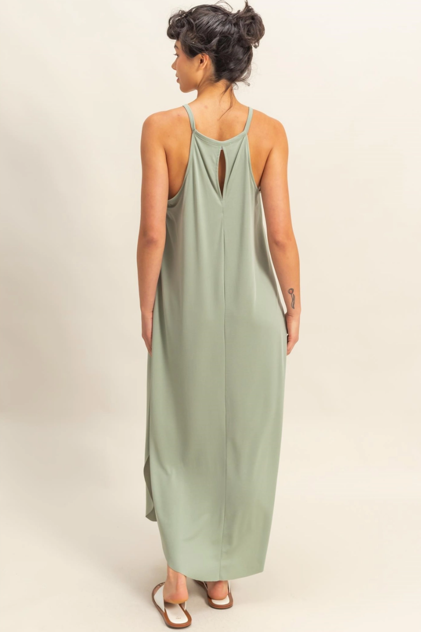 •UNA• modal blend midi dress