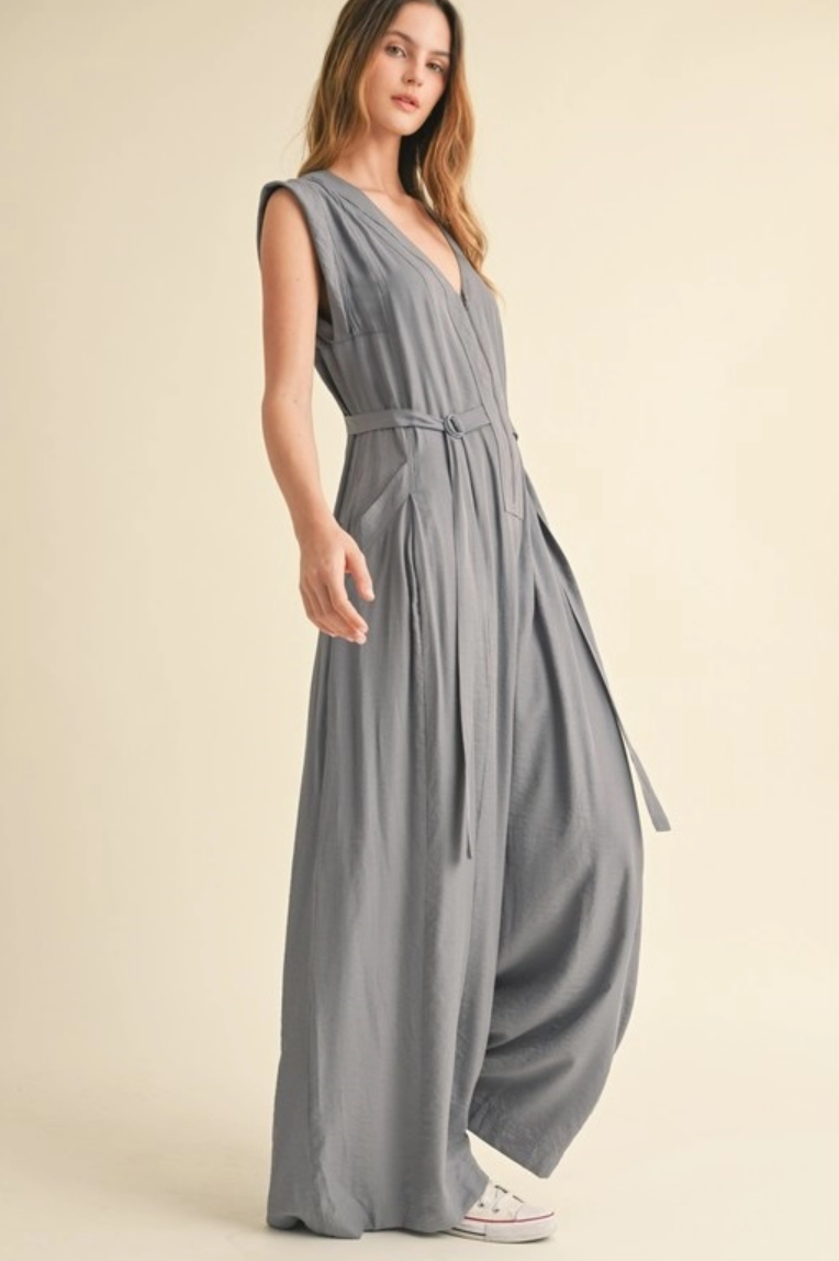 •AVIVA• wide leg utility jumpsuit