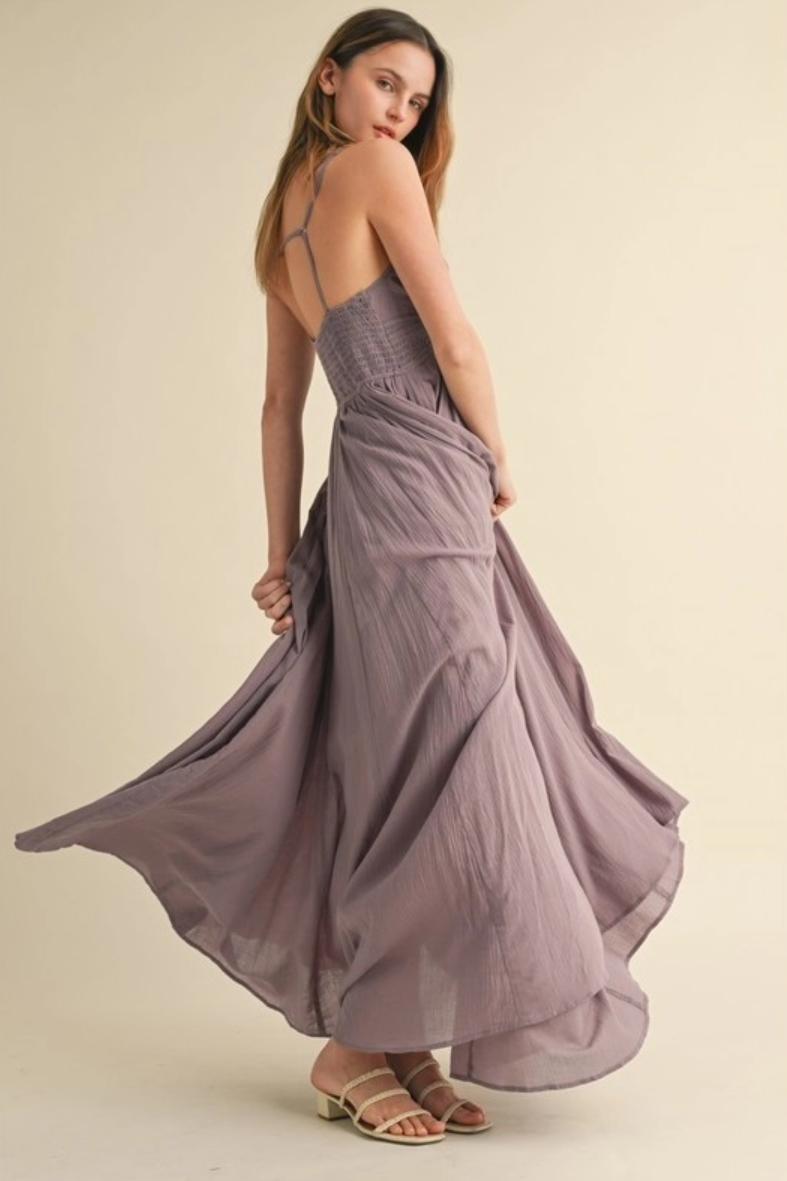 •AMELIA• flowy woven maxi dress