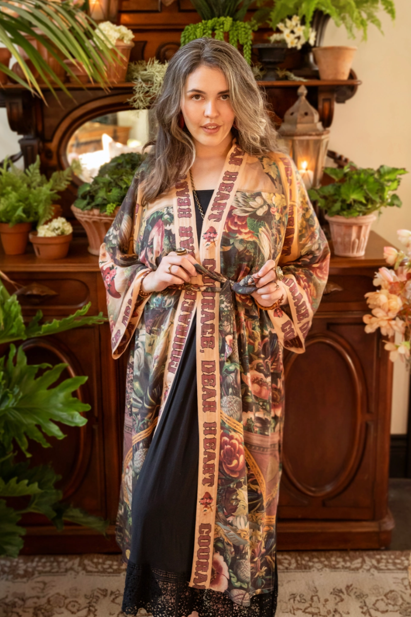•COURAGE, DEAR HEART• duster style bamboo cardigan