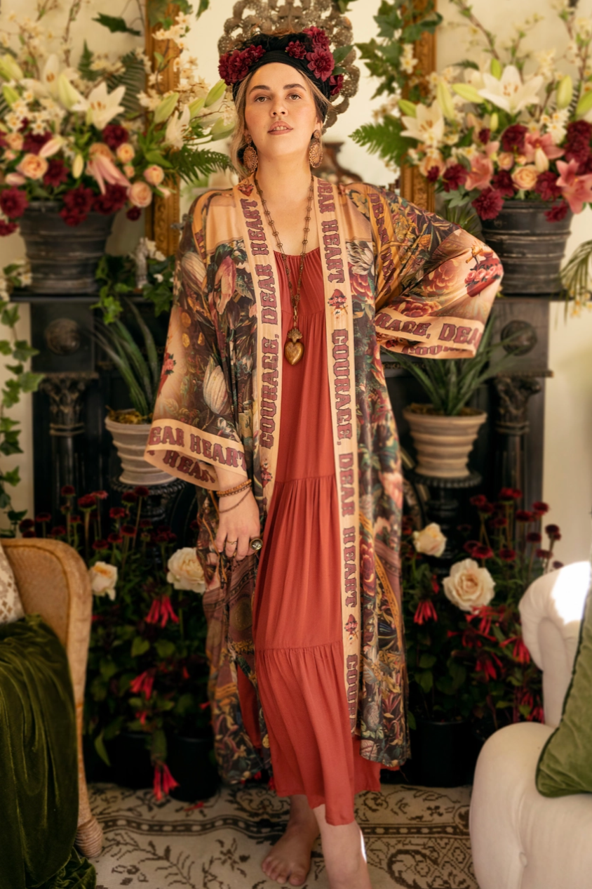 •COURAGE, DEAR HEART• duster style bamboo cardigan