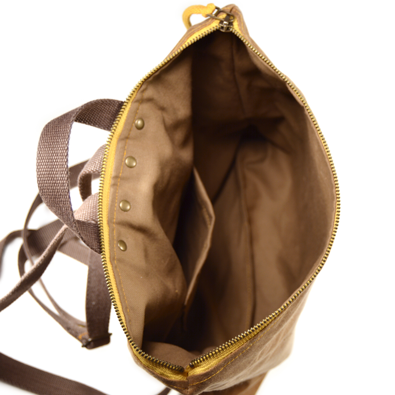 •VISTA• waxed canvas bucket backpack