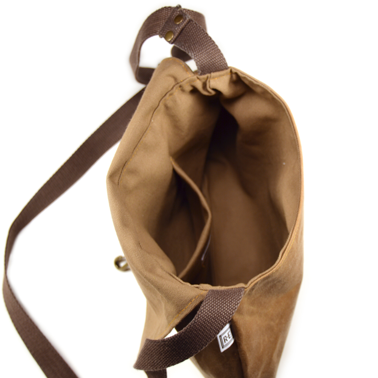 •SATCHEL - LUNA• waxed canvas crossbody