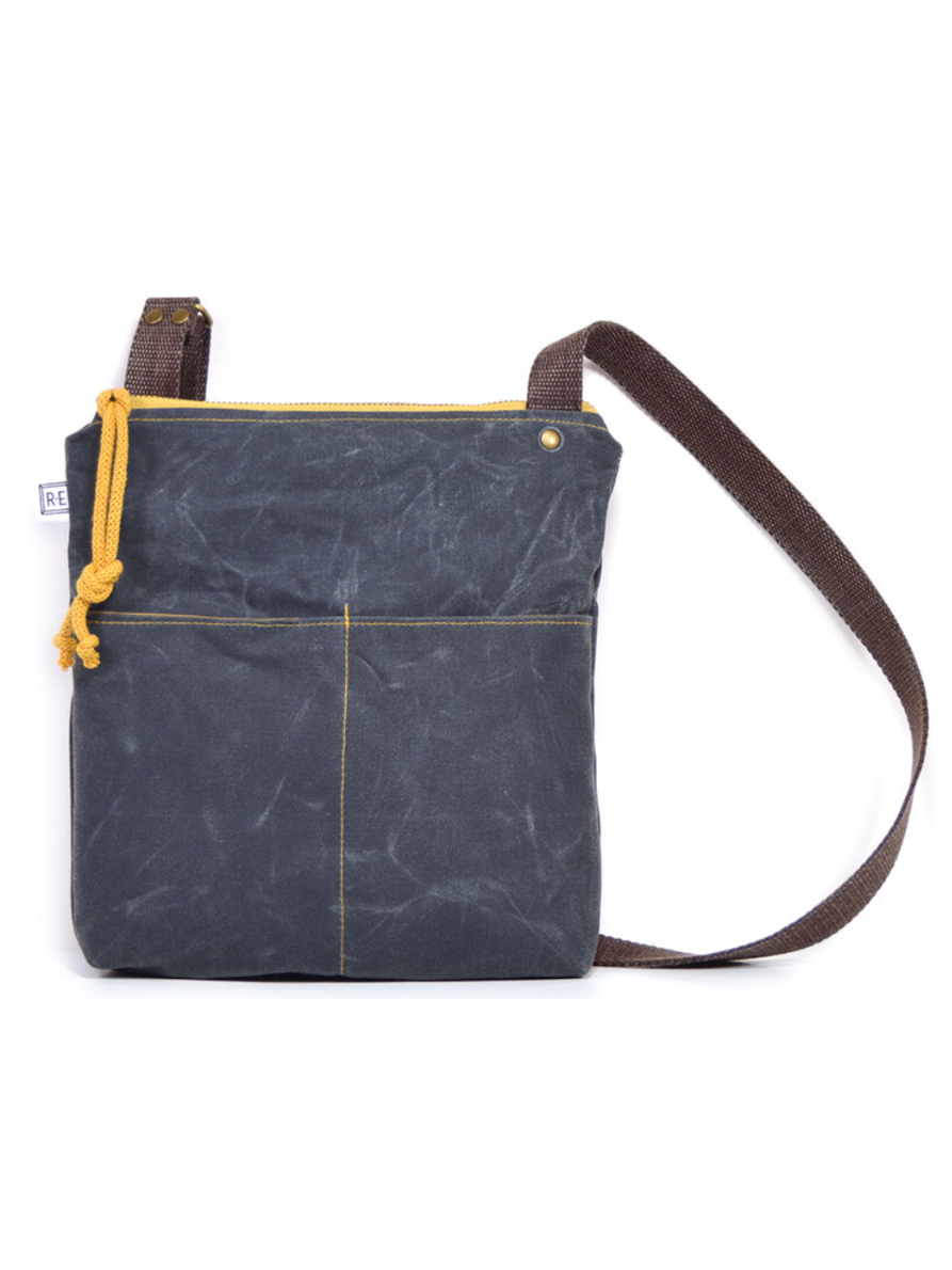•WEEKDAYER - SOLID• waxed canvas crossbody